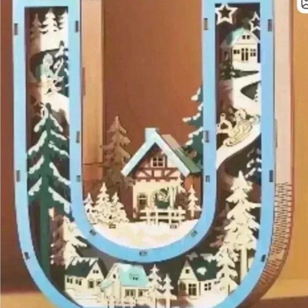 WONDERLAND SCENE MONOGRAM U ANTHROPOLOGIE